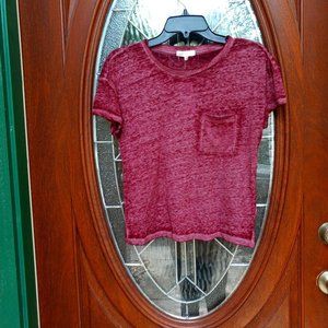 Ultra Flirt Maroon Tee Size S